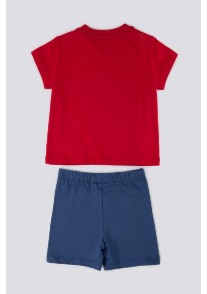 Soft Textured Kırmızı Bebek T-shirt Takım indirimleri