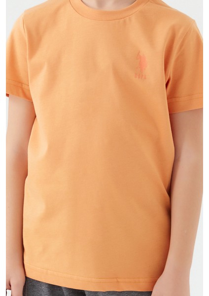 Light Yellow Texture Sarı Erkek Çocuk Kısa Kol Pijama Takım