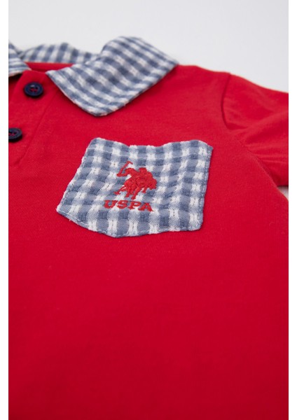 Cool Chic Kırmızı Bebek Polo Yaka T-shirt Takım modelleri