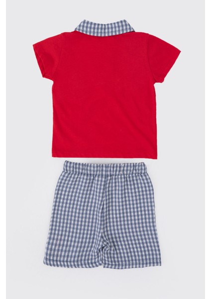 Cool Chic Kırmızı Bebek Polo Yaka T-shirt Takım fırsatları