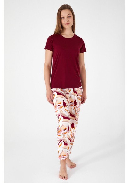 Ambitious Kahverengi Kadın Kısa Kol Pijama Takım modelleri