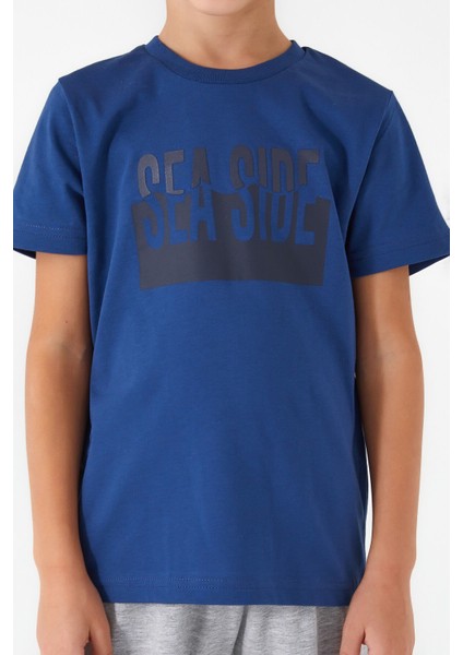 Sea Side Mavi Erkek Çocuk Kısa Kol Pijama Takım indirimleri