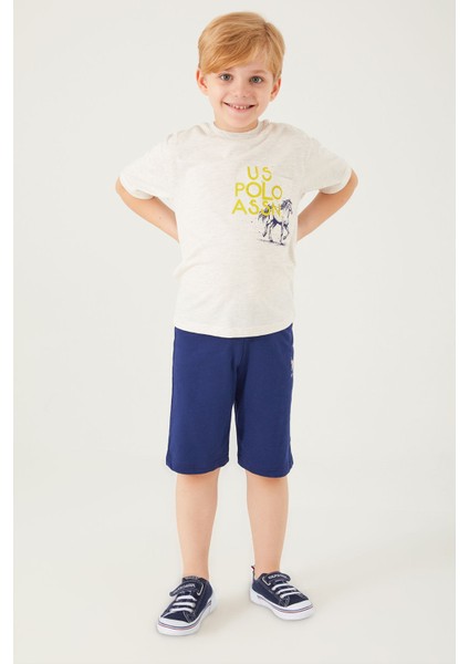 Horse Picture Pattern Kremmelanj Erkek Çocuk Bermuda Takım fiyatları