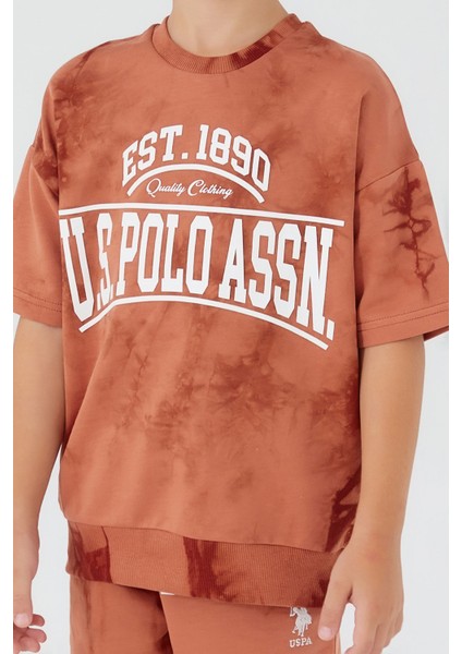 Written In White Bold Kahverengi Erkek Çocuk Bermuda Takım fırsatları