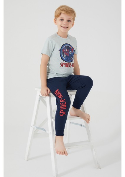 Ring Gri Erkek Çocuk Kısa Kol Pijama Takım