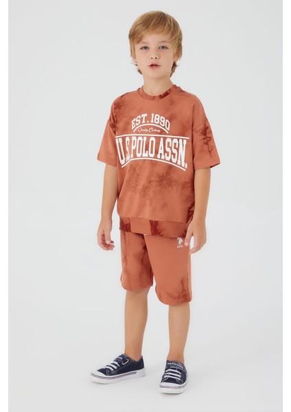Written In White Bold Kahverengi Erkek Çocuk Bermuda Takım fiyatları