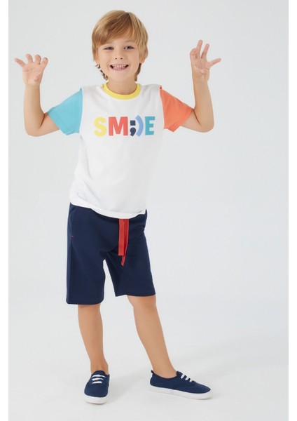 Smile Krem Erkek Çocuk Bermuda Takım fiyatları