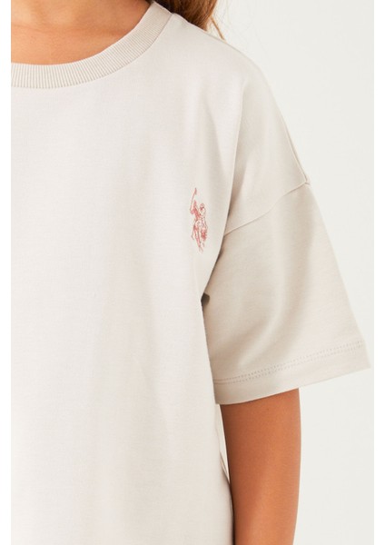 Plain Open Naive Krem Kız Çocuk Şort Takım fırsatları