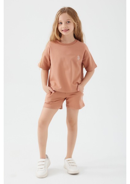 Plain Open Naive Gül Kurusu Kız Çocuk Şort Takım fiyatları