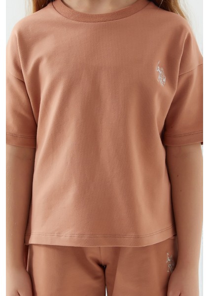 Plain Open Naive Gül Kurusu Kız Çocuk Şort Takım fırsatları