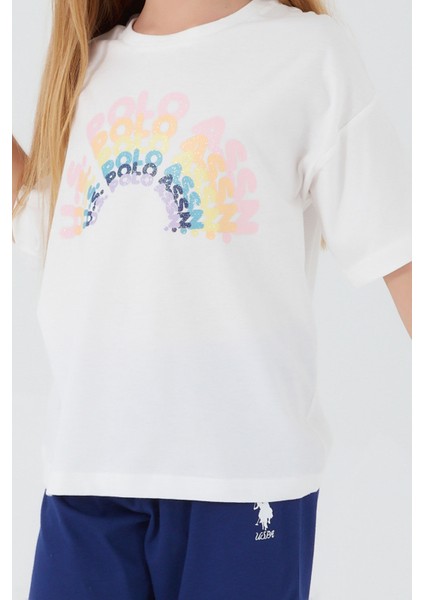 Inclined Writings Krem Kız Çocuk Kapri Takım fırsatları