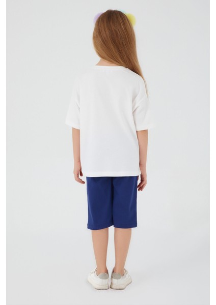 Inclined Writings Krem Kız Çocuk Kapri Takım indirimleri