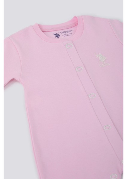 U.s. Polo Assn Cute Pinks Açık Pembe Bebek Tulum