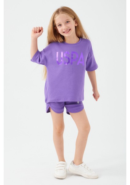 Sweet Pink Mor Kız Çocuk Şort Takım modelleri