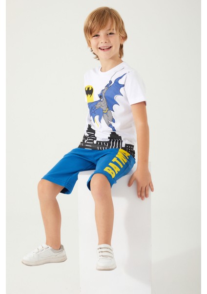 City Beyaz Erkek Çocuk Bermuda Takım