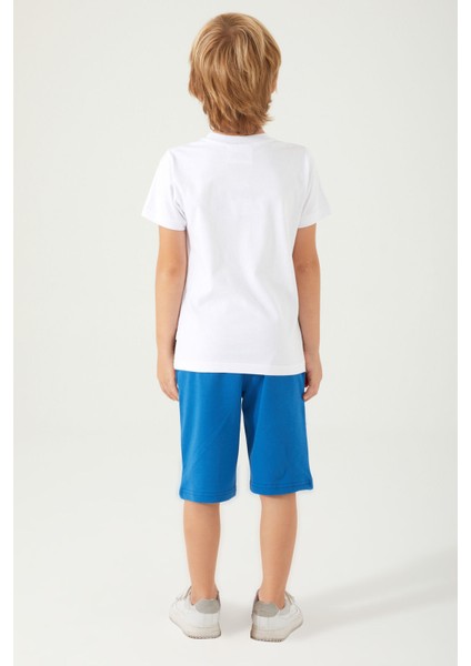 City Beyaz Erkek Çocuk Bermuda Takım modelleri