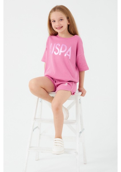 Sweet Pink Pembe Kız Çocuk Şort Takım