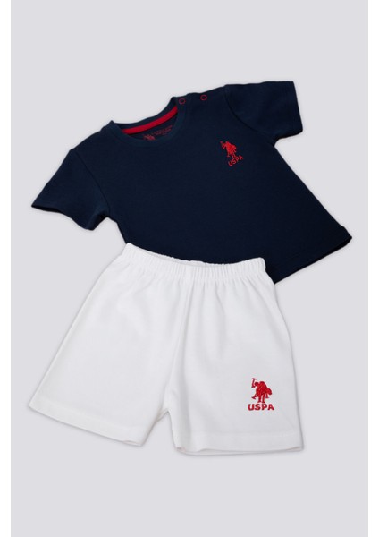 Exquisite Detail Lacivert Bebek T-shirt Takım