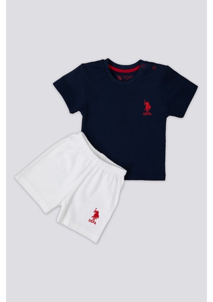 Exquisite Detail Lacivert Bebek T-shirt Takım