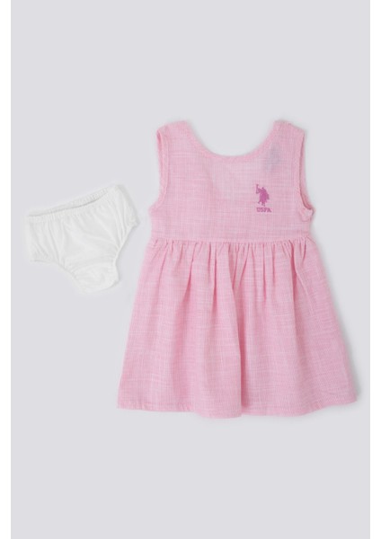 Sweet Nice Pembe Bebek Kolsuz Elbise Külot Takım modelleri