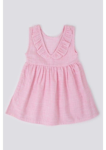 Sweet Nice Pembe Bebek Kolsuz Elbise Külot Takım fırsatları