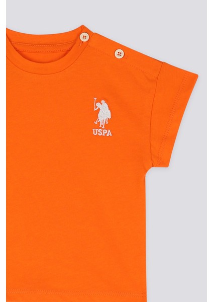 Color Harmony Turuncu Erkek Bebek T-shirt Pantolon Takım