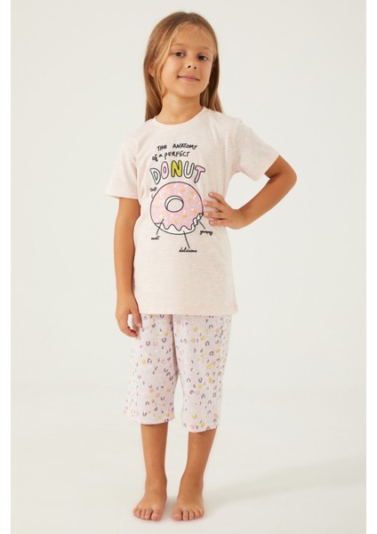 Donut Bej Kız Çocuk Kapri Takım fiyatları
