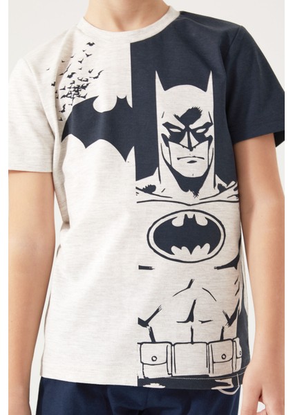Yellow Batman Beyaz Erkek Çocuk Kısa Kol Pijama Takım fiyatları