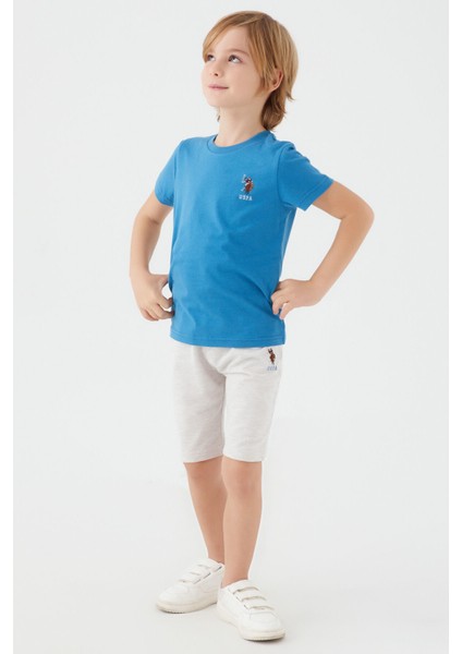 Light Blue Mavi Erkek Çocuk Bermuda Takım