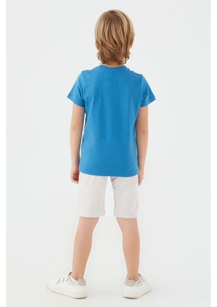 Light Blue Mavi Erkek Çocuk Bermuda Takım