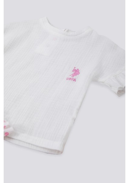 Alive Pattern Krem Bebek T-shirt Takım