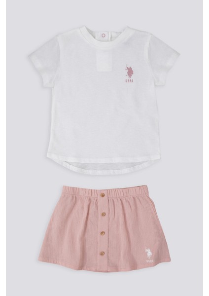 Sweet Creams Krem Bebek T-shirt Etek Takım