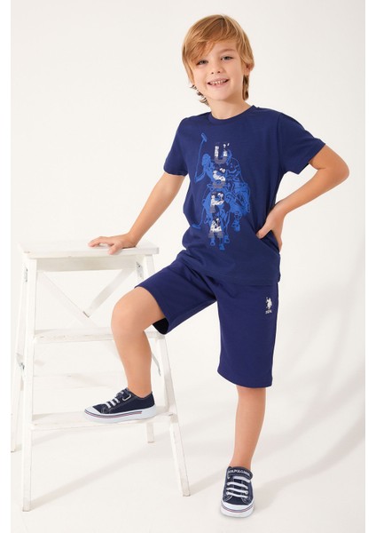 Color Painting Lacivert Erkek Çocuk Bermuda Takım
