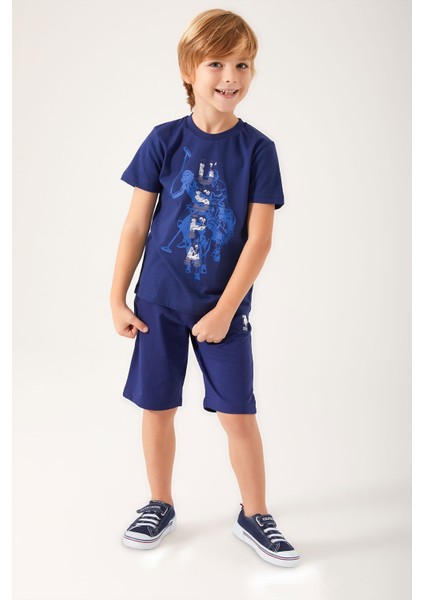 Color Painting Lacivert Erkek Çocuk Bermuda Takım fiyatları