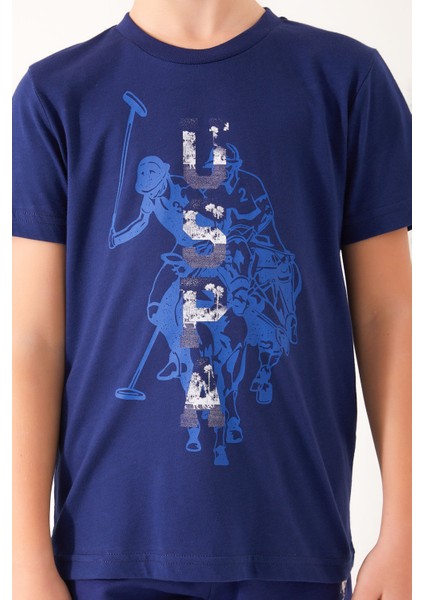 Color Painting Lacivert Erkek Çocuk Bermuda Takım fırsatları