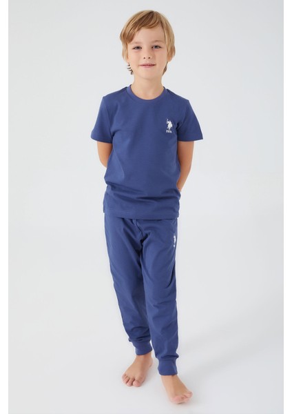 Chirping Koyu Mavi Erkek Çocuk Kısa Kol Pijama Takım modelleri