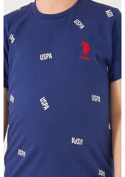 Shaped Small Writing Lacivert Erkek Çocuk Bermuda Takım fırsatları