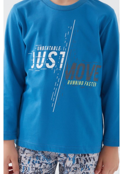 Move Running Faster Yeşil Erkek Çocuk Kısa Kol Pijama Takım fırsatları