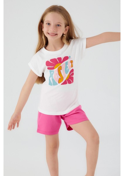 Respect Krem Kız Çocuk Şort Takım fiyatları