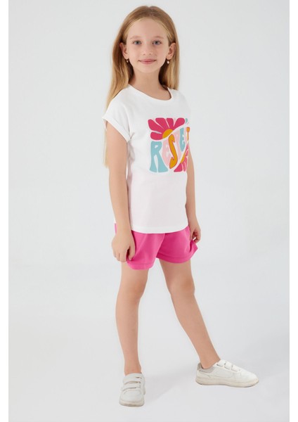 Respect Krem Kız Çocuk Şort Takım modelleri
