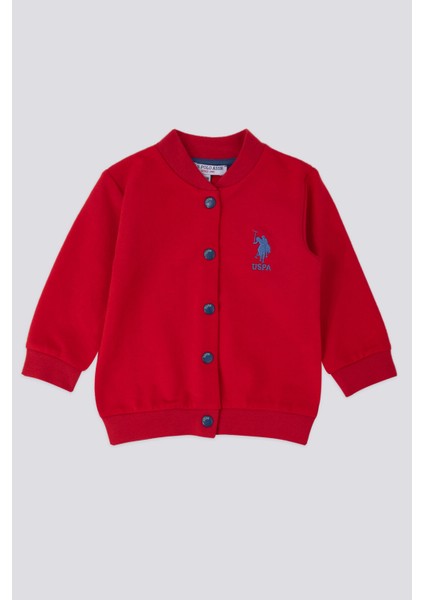 Sparkle Kırmızı Bebek Hırka