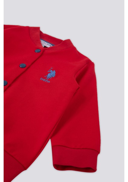 Sparkle Kırmızı Bebek Hırka