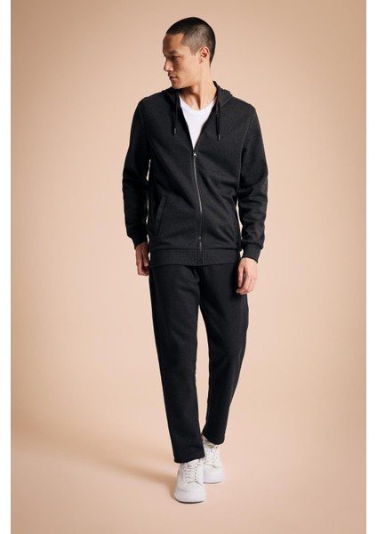 Regular Fit Kapüşonlu Fermuarlı Sweatshirt Z0128AZ23SP fiyatları