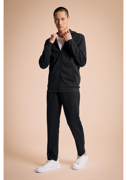 Regular Fit Kapüşonlu Fermuarlı Sweatshirt Z0128AZ23SP fırsatları