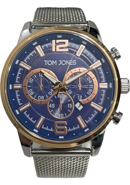 TJ.1.1986M.02 Hasır Çelik Kordon Erkek Kol Saati