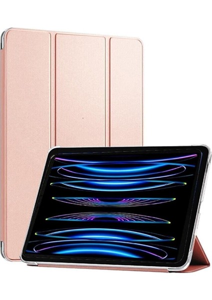 Apple Ipad Pro 4. Nesil M2 2022 Uyumlu Flip Smart Standlı Smart Cover Akıllı Kılıf