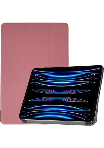 Apple Ipad Pro 4. Nesil M2 2022 Uyumlu Flip Smart Standlı Smart Cover Akıllı Kılıf