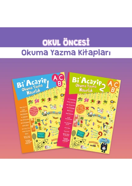 Okul Öncesi Okuma Yazma Kitapları 2'li