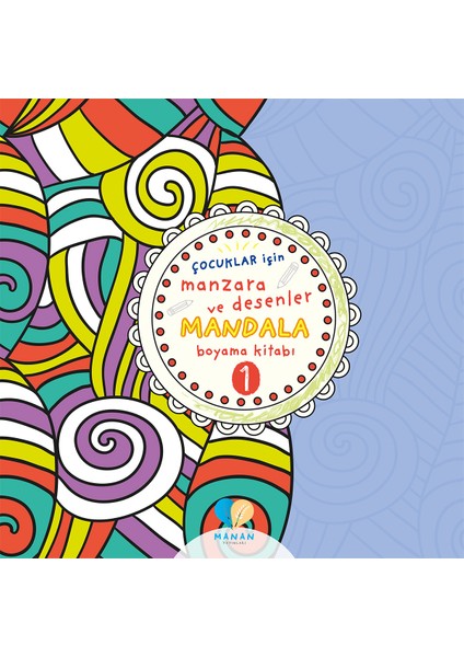 Çocuklar Için 2 Adet Manzara ve Desenler Mandala Kitabı
