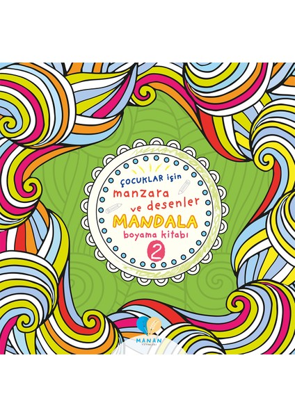 Çocuklar Için 2 Adet Manzara ve Desenler Mandala Kitabı